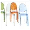 Kartell Louis Victoria dining chairs