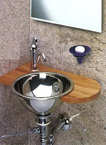Stainless Steel Sinks, Steel Sinks, Bath Accessories, Bathroom Fixtures, Small Bathrooms, Plumbing Fixtures, Modern Bathroom Fixtures, Small Bathrooms, Semi Recessed Bathroom Basins, Countertop Bathroom Basins, Above Counter Basins, Under Counter Basins