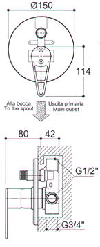 Ritmonio Frame Bathroom Shower Taps
