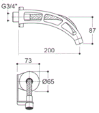 Ritmonio Frame Bathroom Shower Taps