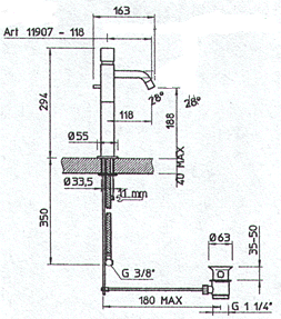 Gessi Quadro Bathroom Taps