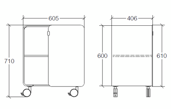 Lineabeta Bej Bathroom Cabinets