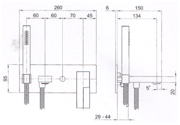 Fantini Plano Bathroom Shower Taps