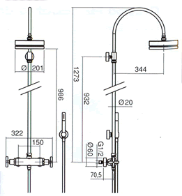 Zazzeri Da-Da Bathroom Showers