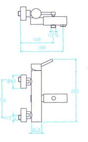 Lineabeta Linea Shower Taps