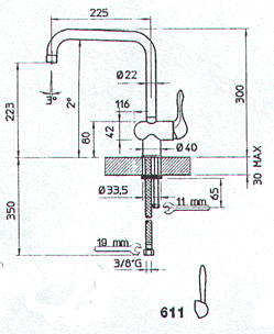 Gessi Oxygene Kitchen Taps