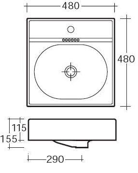 Art Ceram Piano Bathroom Sinks