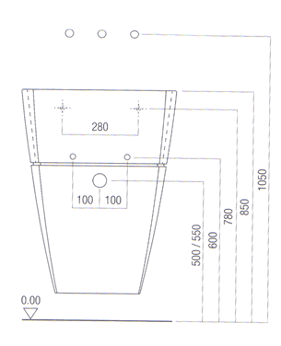 Agape 750 Bathroom Sinks