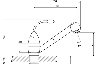 Gessi Oxygene Kitchen Taps
