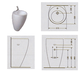 Laufen Alessi One Freestanding Bathroom Sink