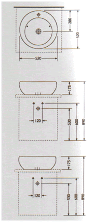 Laufen Alessi One Bathroom Sinks