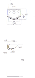 Simas Arcade Traditional Bathroom Sinks