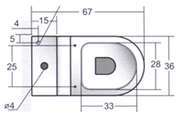 Axa Vaso Close Coupled Toilets