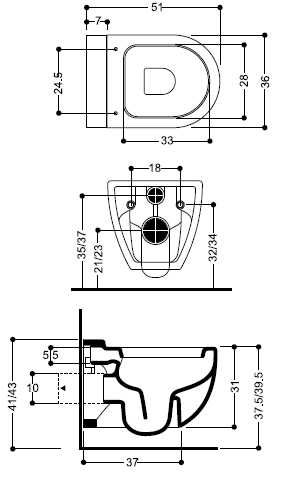 Axa Evolution Bathroom Toilets
