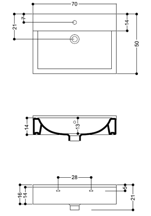 Axa Quadro Bathroom Basins