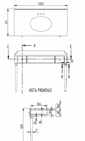 Bath&Bath Edyth Consolle Bathroom Sinks