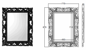 Bath&Bath Iris Bathroom Mirrors