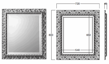 Bath&Bath Daisy Bathroom Mirrors
