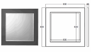 Bath&Bath Lilac Bathroom Mirrors