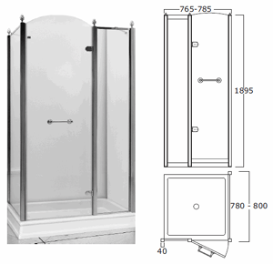 Bath&Bath Dorset Shower Cabins