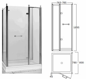 Bath&Bath Dorset Shower Cabins
