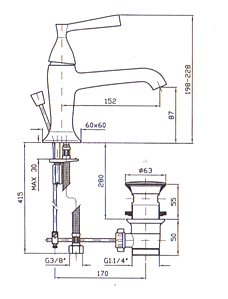 Zucchetti Bellagio Bathroom Taps