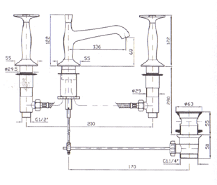 Zucchetti Bellagio Bathroom Taps