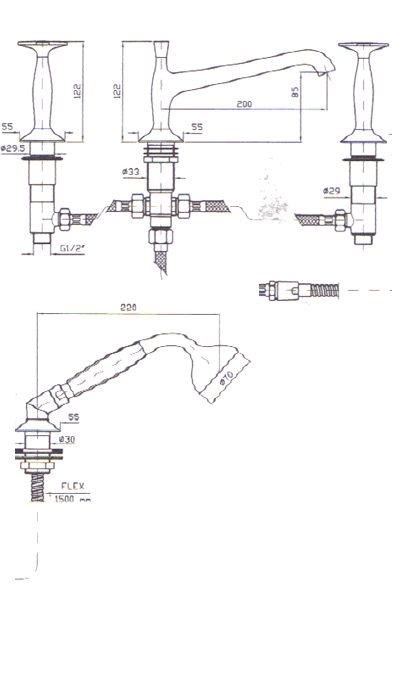 Zucchetti Bellagio Bathroom Shower Taps