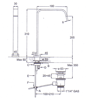 Antonio Lupi Bikappa Bathroom Taps
