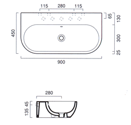 Catalano Sistema C3 Bathroom Basins 