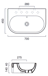 Catalano Sistema C3 Bathroom Basins