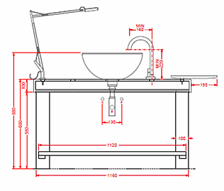 Art Ceram Cavalletto Bathroom Sinks