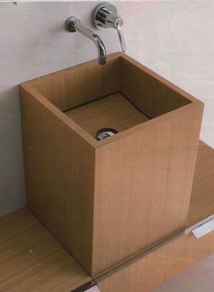 Agape Cube Wood Basins