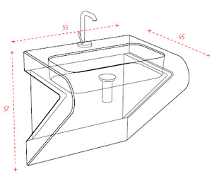 Art Ceram Fontana Bathroom Sinks