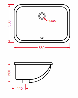 Art Ceram Nettuno Undercounter Basins