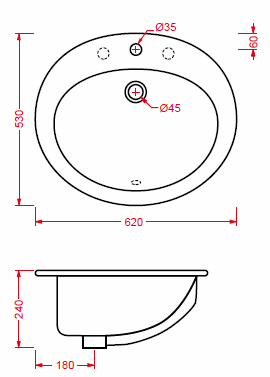 Art Ceram Minerva Recessed Basins