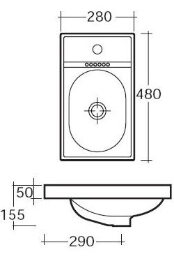 Art Ceram Piano Bathroom Sinks