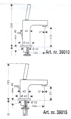 Axor Citterio Bathroom Taps