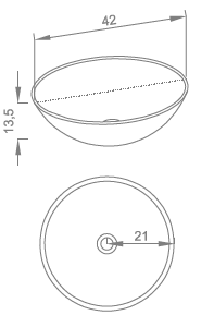 Regia Clock Glass Basins