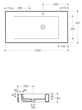 Simas Frozen Bathroom Sinks