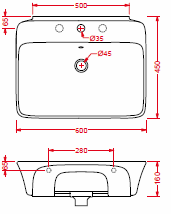 Art Ceram Cow Bathroom Sinks