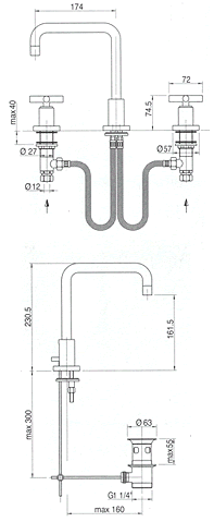 Zazzeri Da-Da Bathroom Taps