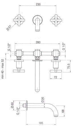 Zazzeri Da-Da Bathroom Taps