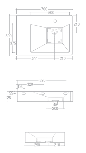 Vitruvit Dado Bathroom Sinks