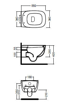 Hidra Dial Bathroom Toilets