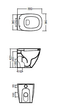 Hidra Dial Bathroom Toilets