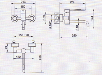 Gessi Oxygene Kitchen Taps