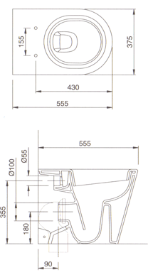 Ceramica Dolomite Asolo Bathroom Toilets