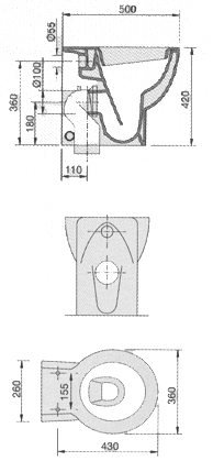 Ceramica Dolomite Zelig Bathroom Toilets
