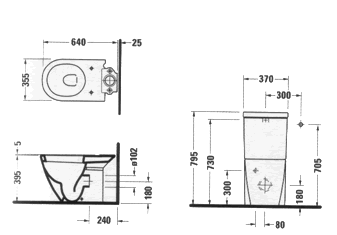 Duravit Starck 3 Bathroom Toilets